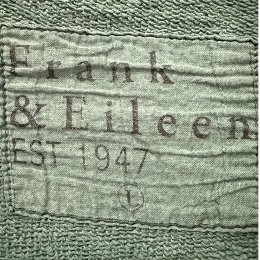 Frank & Eileen Green James Boyfriend Crew Neck Sweatshirt L Minimalist Elevated - Picture 7 of 11